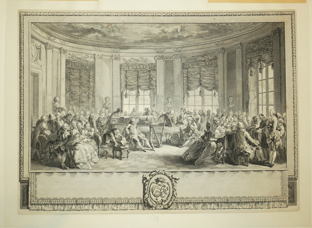 Le Concert (Dédié à Madame la Comtesse de Saint-Brisson).  1774.