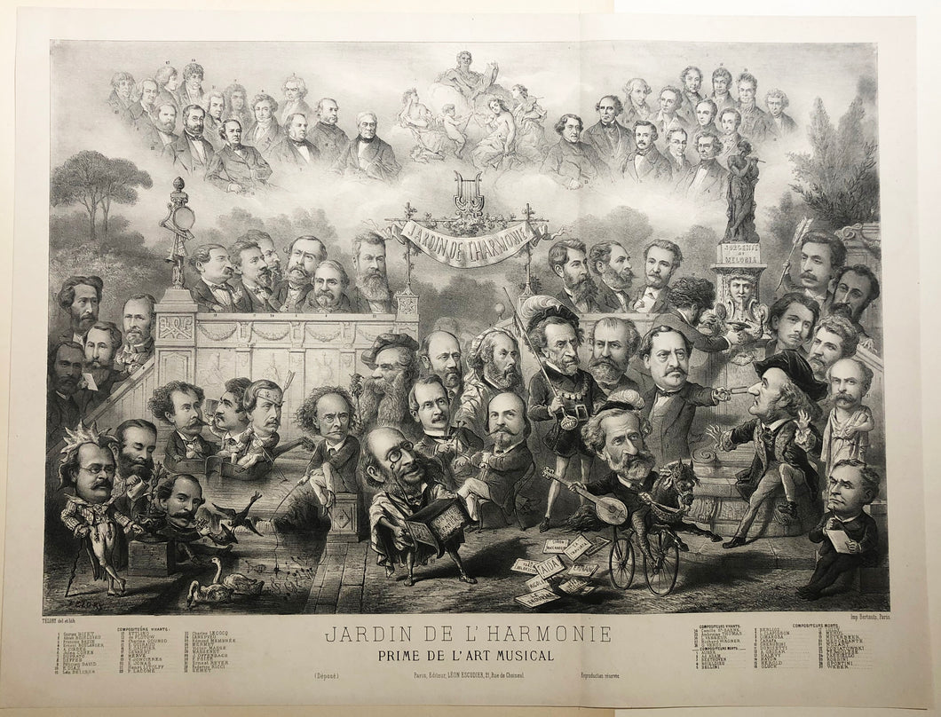 Jardin de l'Harmonie, Prime de l'Art Musical.  Entre 1871 et 1875.