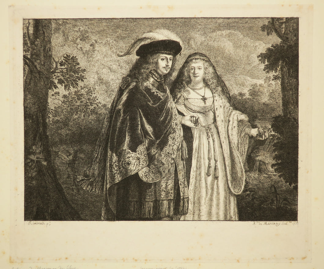 Les portraits de… (Couple dans un paysage).  1755.