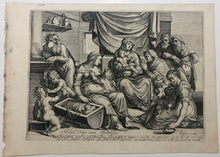 Charger l&#39;image dans la galerie, La Sainte Famille (Quam beata Domus David ex gua..).  c.1600.
