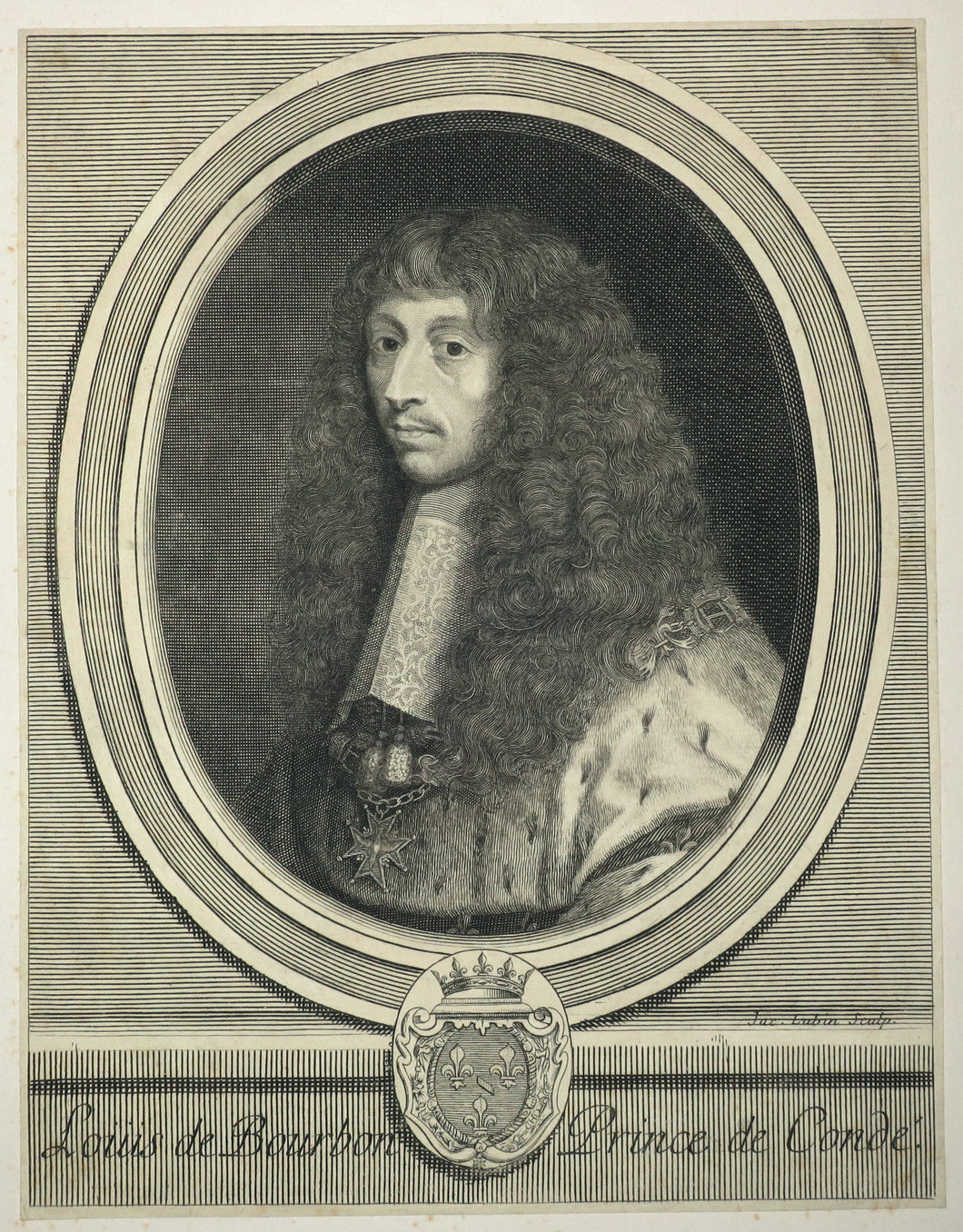 Portrait de Louis de Bourbon, Prince de Condé.  1696.
