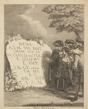 Charger l&#39;image dans la galerie, The Puzzle (Quatre antiquaires inconnus devant la pierre tombale de Claud et Jane Coster).  1756.
