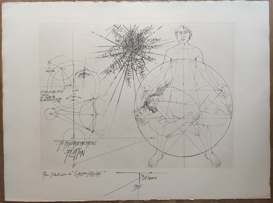 Pour l'illustration de Galileo Galilei [Penserasen cercles. Platon]. 1965