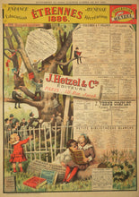 Charger l&#39;image dans la galerie, Affiche publicitaire J. Hetzel &amp; Cie pour les Etrennes 1886, dite «L&#39;Arbre de la connaissance».
