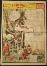 Charger l&#39;image dans la galerie, Affiche publicitaire J. Hetzel &amp; Cie pour les Etrennes 1886, dite «L&#39;Arbre de la connaissance».

