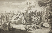 Charger l&#39;image dans la galerie, Le jugement et Apollon sur les bulles de savon (Vonnis van Apol over de bubbels). Allégorie sur le mariage du Dauphin.  c.1720.
