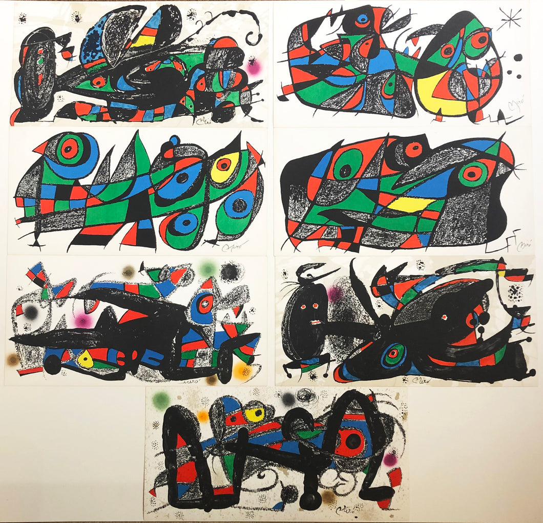 Les sept pays. Miro, Sculptures.  1974-1975.
