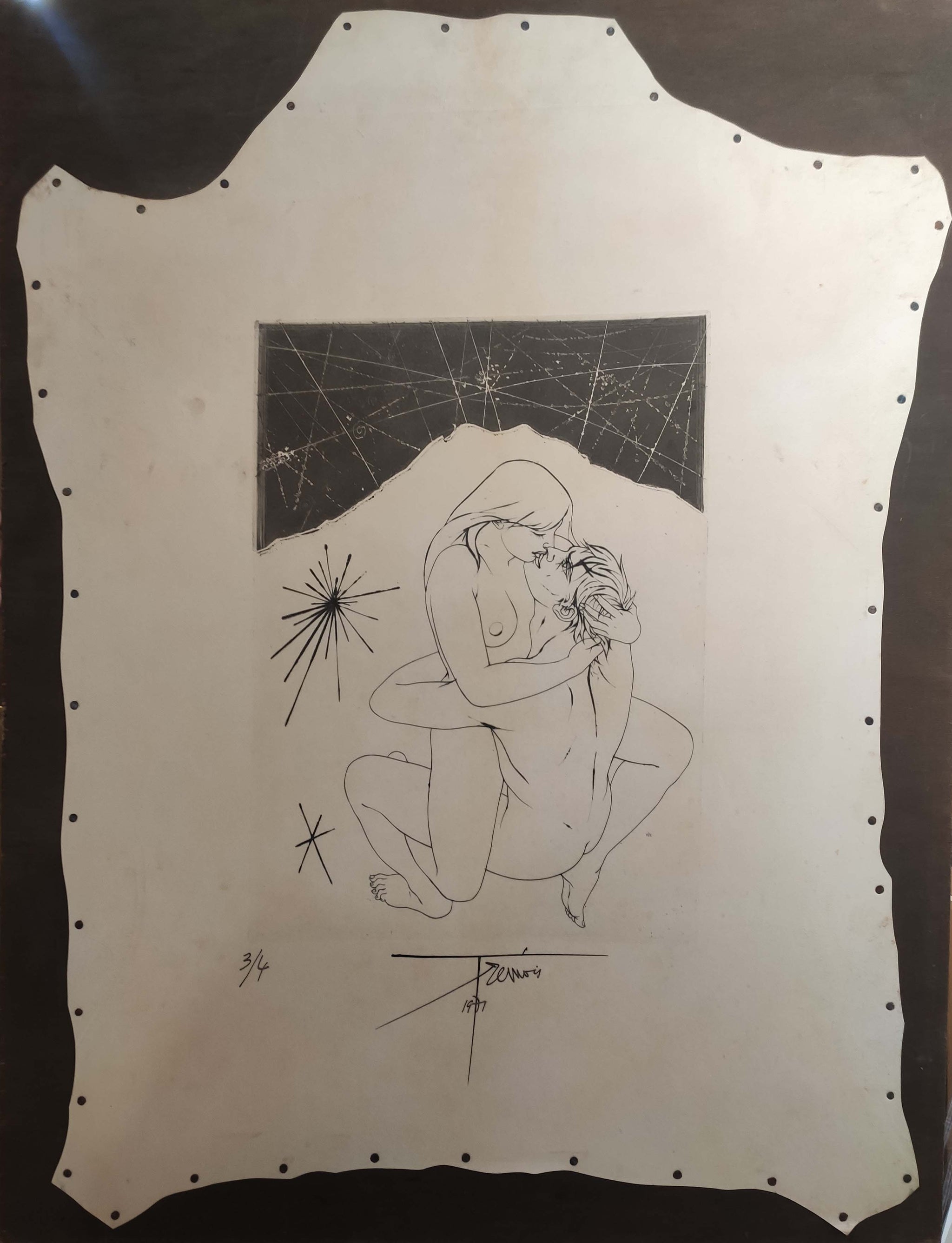 [Couple enlacé]. 1971