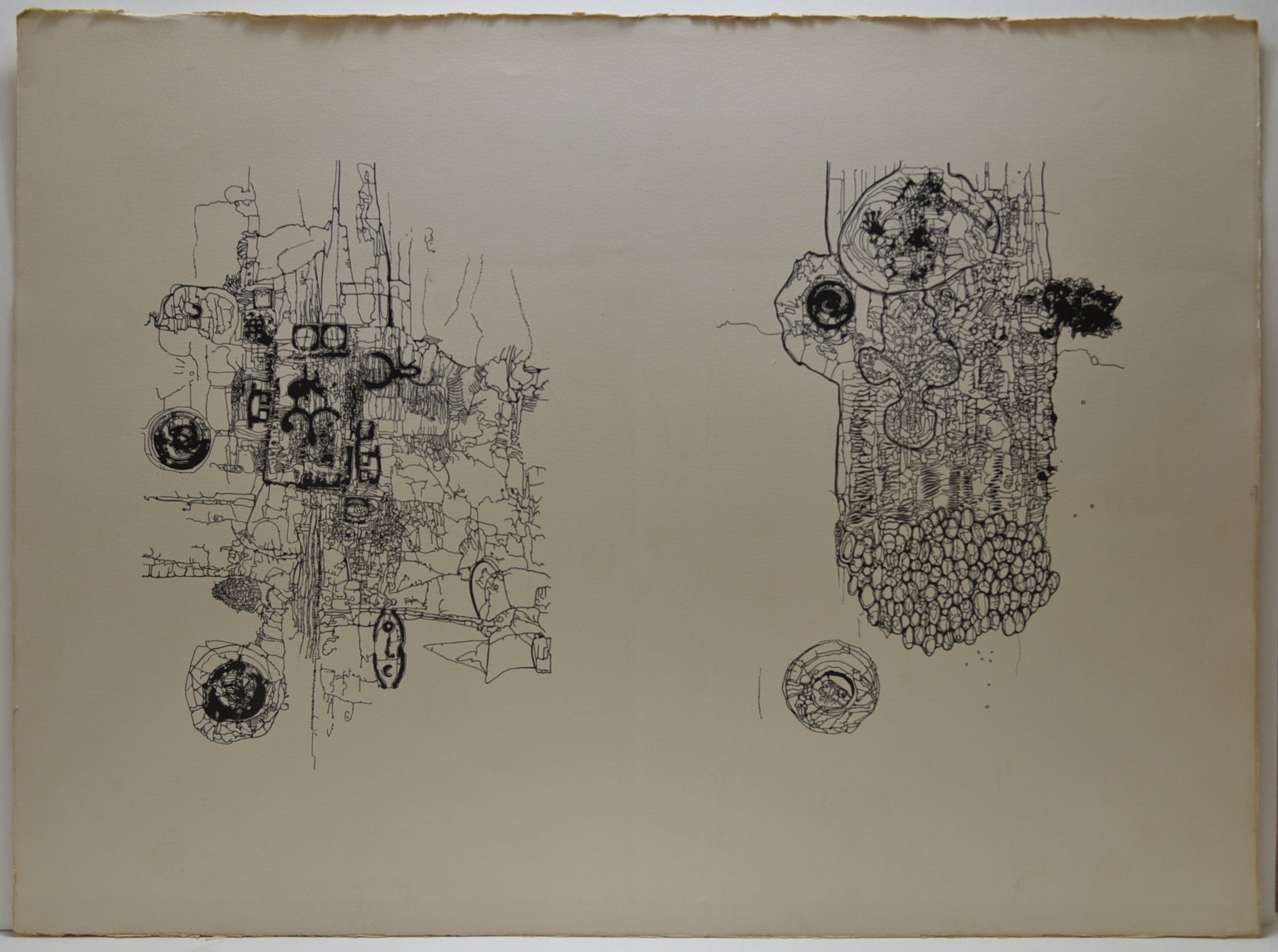 [Compositions abstraites en noir sur blanc]