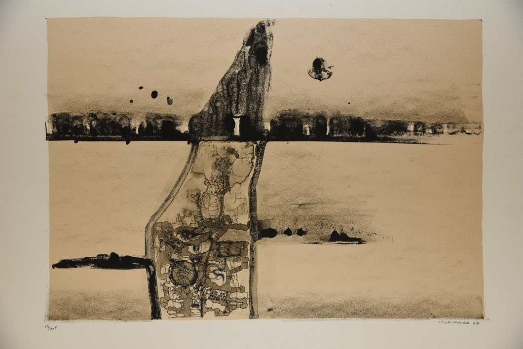 [Composition noire et beige – iceberg]. 1967.