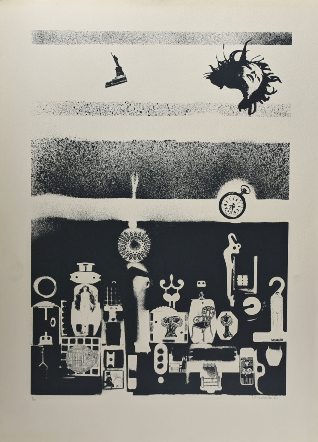 [Composition noire]. 1971.