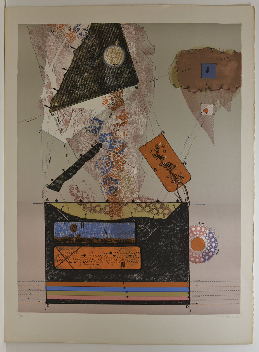 [Composition géométrique – Patchwork]. 1974.