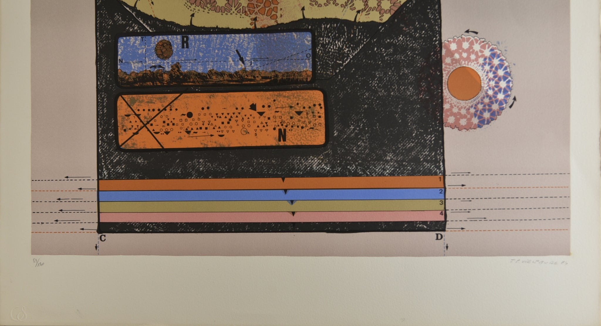 [Composition géométrique – Patchwork]. 1974.