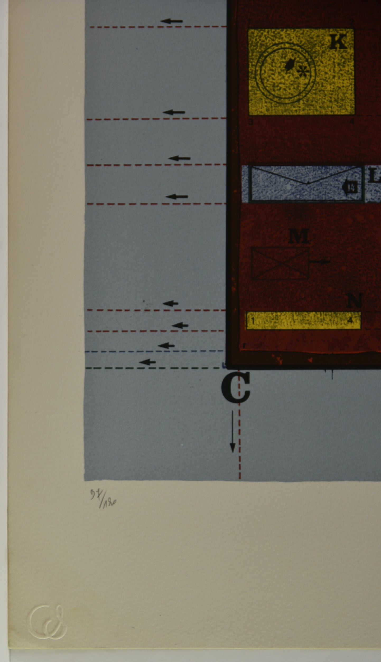 [Composition géométrique – Papier et ciseaux]. 1974.