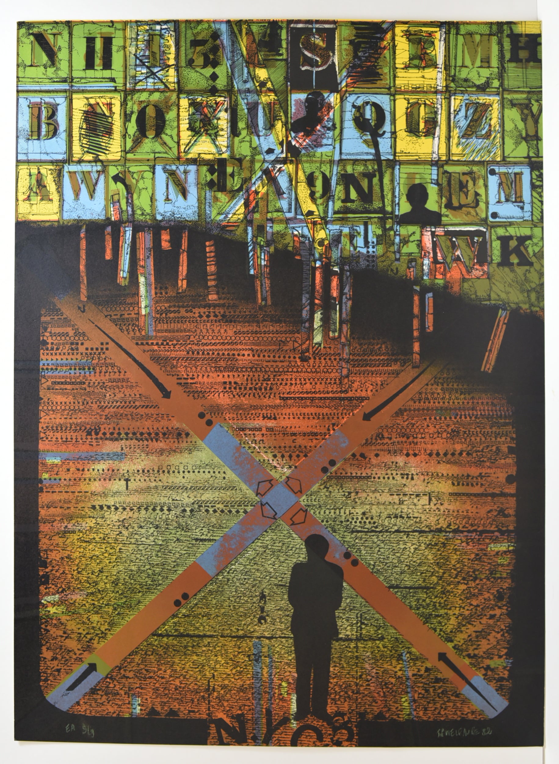 [Alphabet multicolore – NYC 3]. 1982.