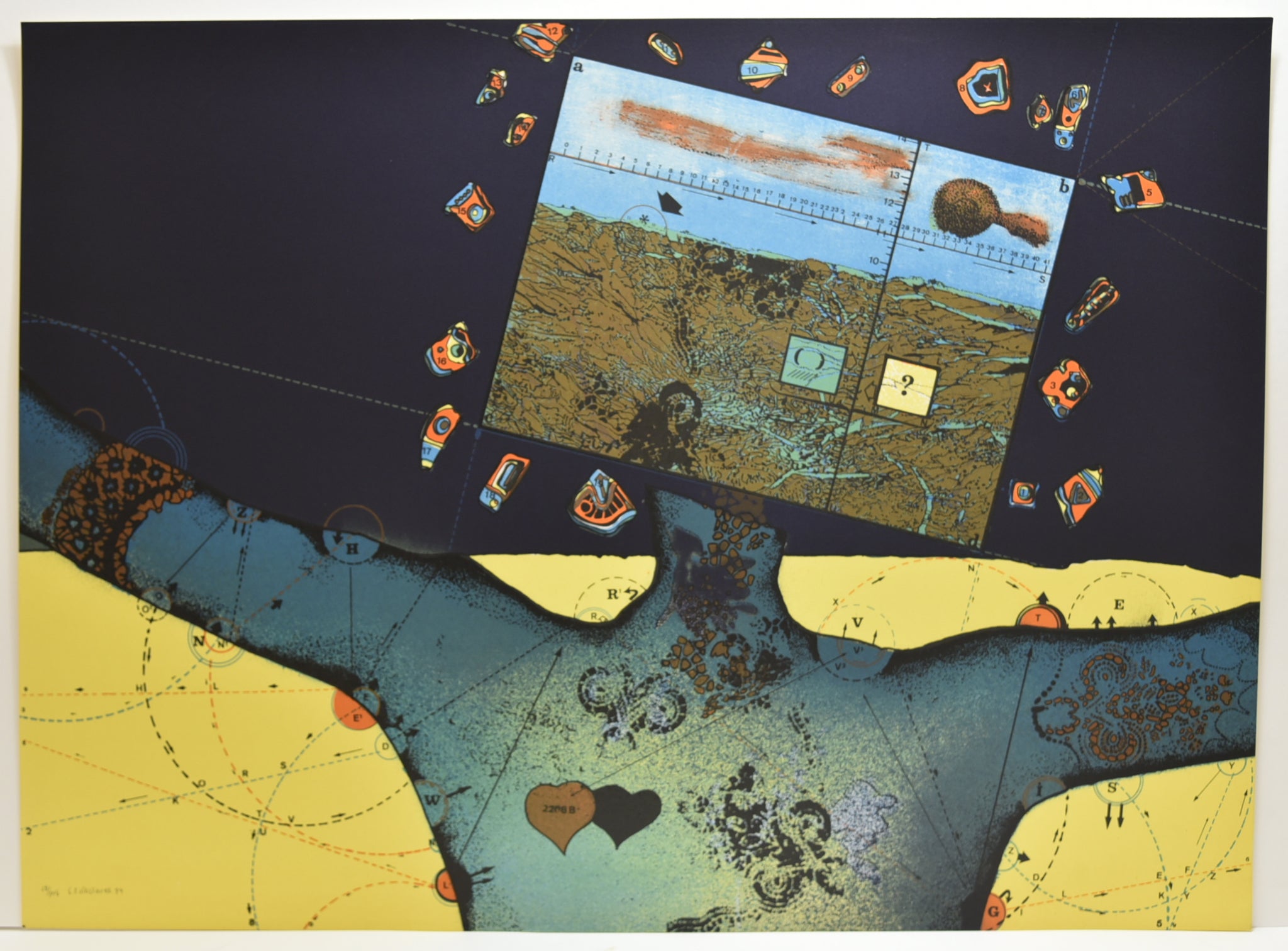 [Cartographie – corps sans tête]. 1974.