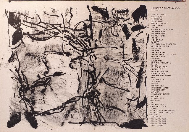 [Hundred flower garden - Composition en noir et blanc]. 1964.