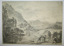 Charger l&#39;image dans la galerie, Les Pêcheurs (Vue du Tibre près de Monte Soracte).
