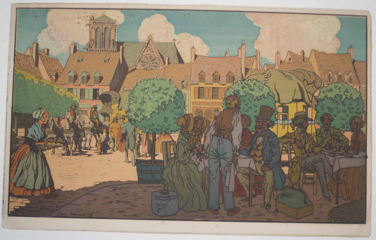 [Sur la place d'un village].