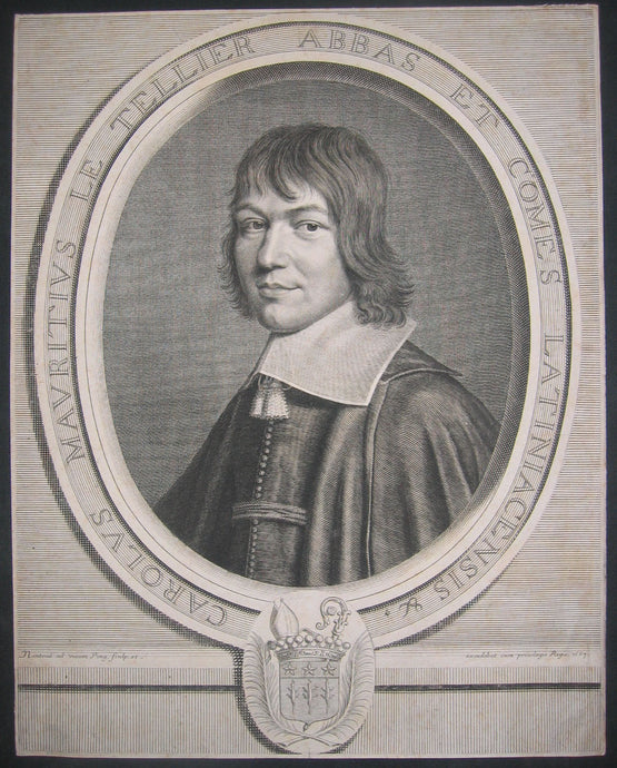 Portrait de Charles-Maurice Le Tellier, Archevêque de Reims et Proviseur de la Sorbonne.