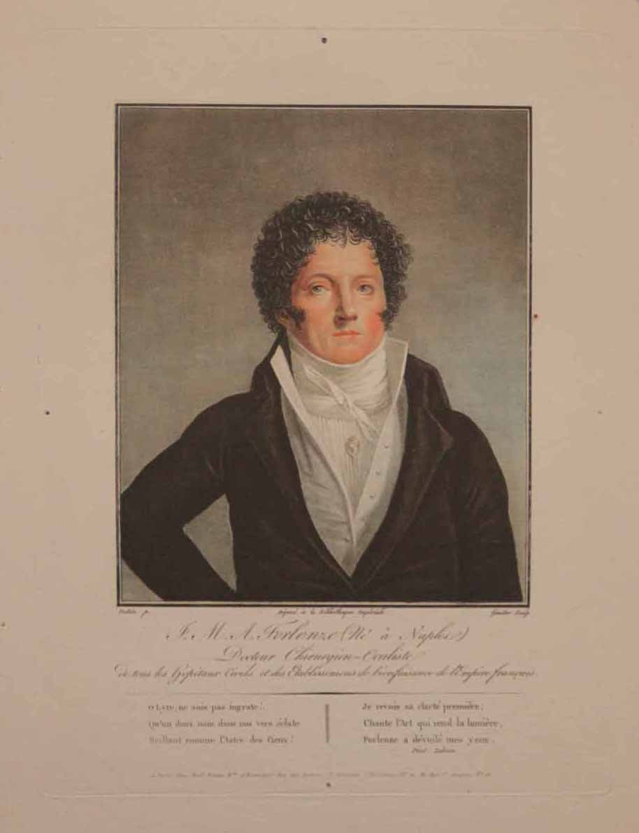 Portrait de F.M.A. Forlenze (Né à Naples), Docteur Chirurgien-Oculiste de tous les hôpitaux civils et des établissements de bienfaisance de l'Empire français.
