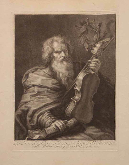 Portrait d'un violoniste.