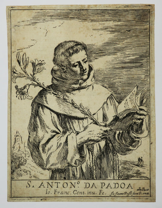 Saint Antoine de Padoue lisant. 