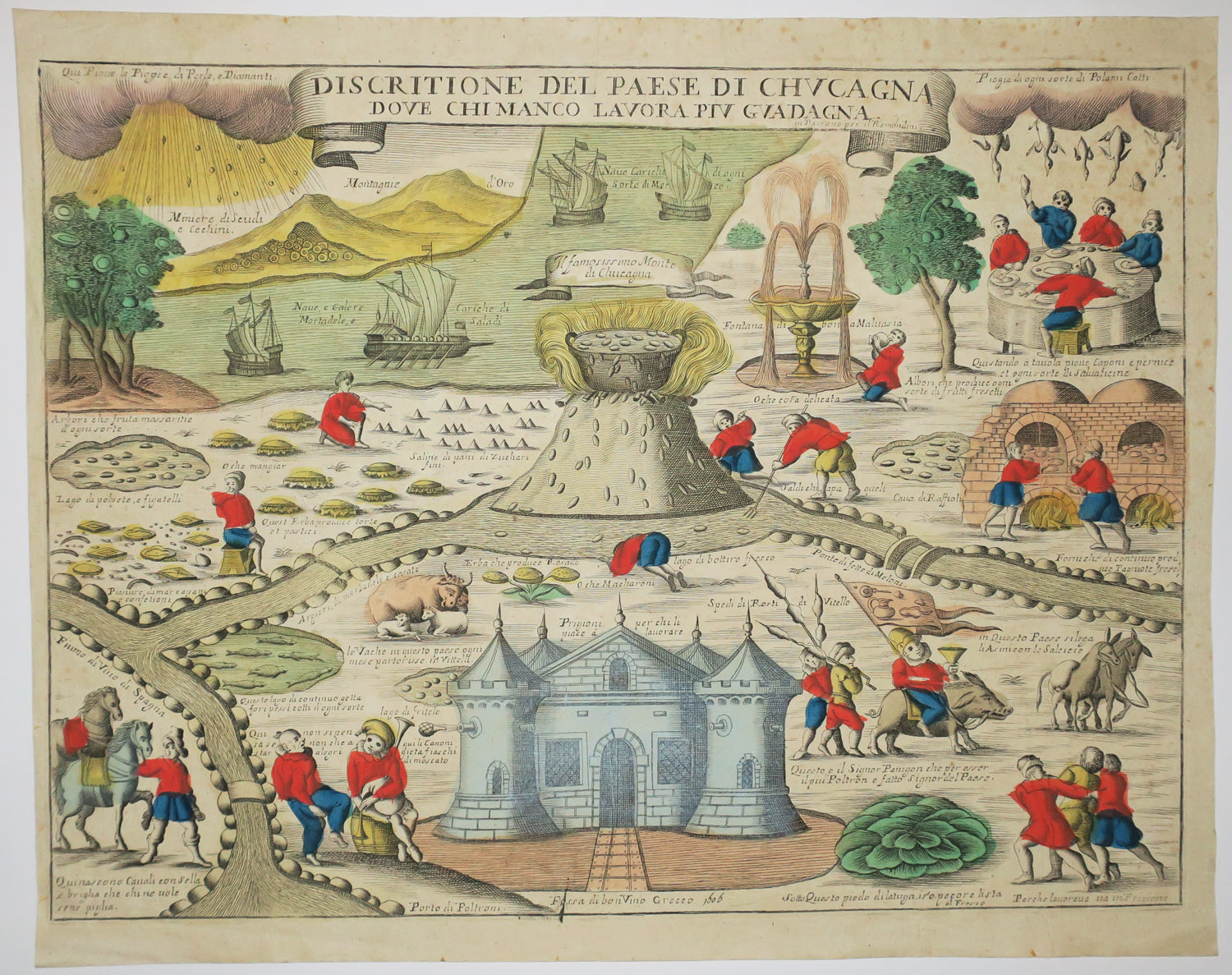 [Description du Pays de Caucagne]. Discritione del Paese di Chucagna dove chi manco lavora piu Guadagna.
