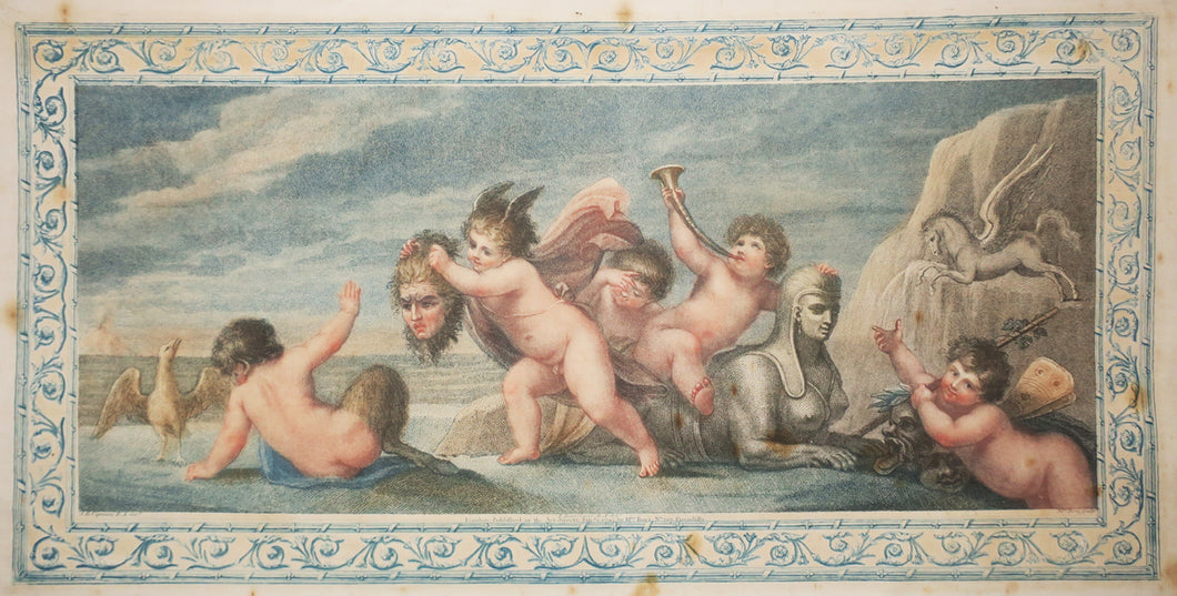 Allégorie des Beaux-Arts (Cinq chérubins au bord de la mer et Pégase volant). 