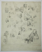Charger l&#39;image dans la galerie, Differents airs en 52 Têtes de Mr de Voltaire, calquées sur les Tableaux de Mr. Huber. c.
