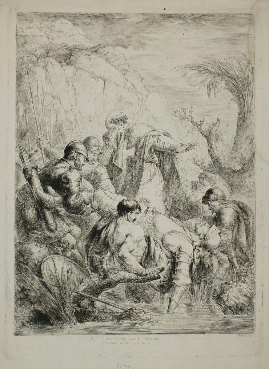 Mort de Frédéric Barberousse, noyé dans le Cydnus. 