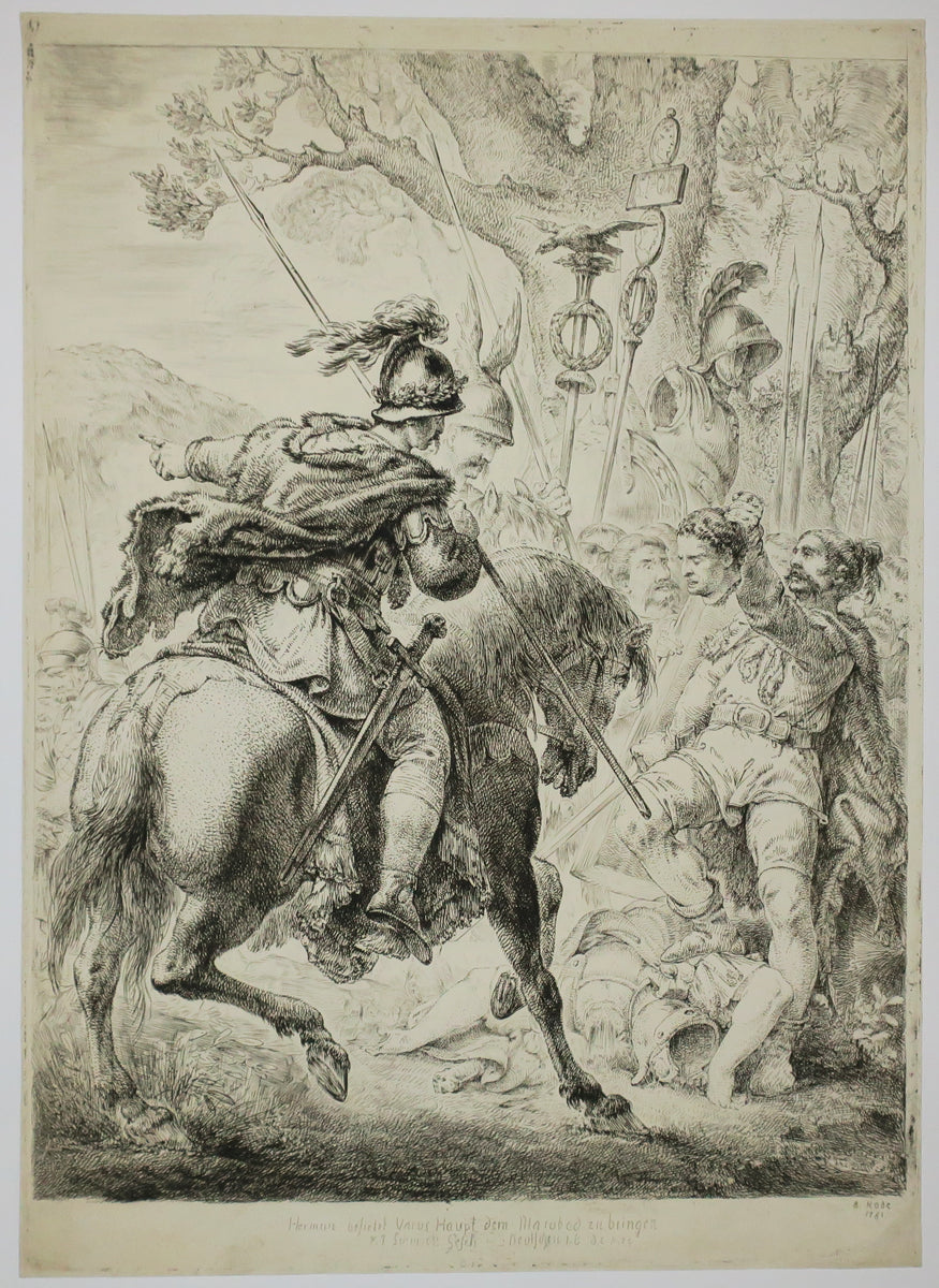 Arminius envoyant la tête de Varus à Marbode. 