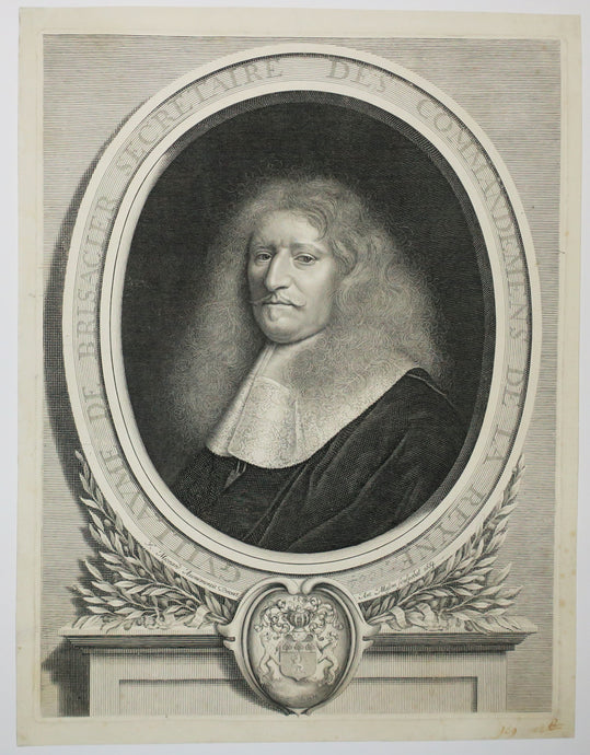 Portrait de Guillaume de Brisacier, Secrétaire des Commandements de la Reyne.