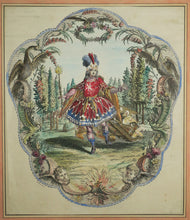 Charger l&#39;image dans la galerie, Deux écrans: Mlle La Montagne, Maîtresse de Watteau &amp; Beaupré, Danseur à l&#39;Opéra. c.
