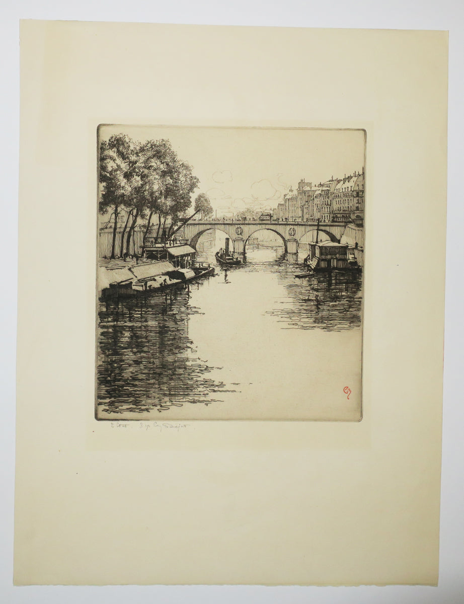 [Quai de Seine, à Paris]. 