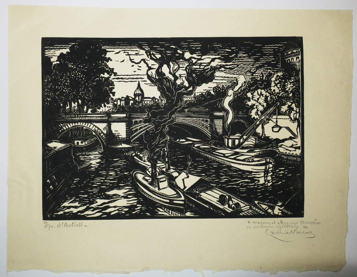 [Péniches sur la Seine]. 