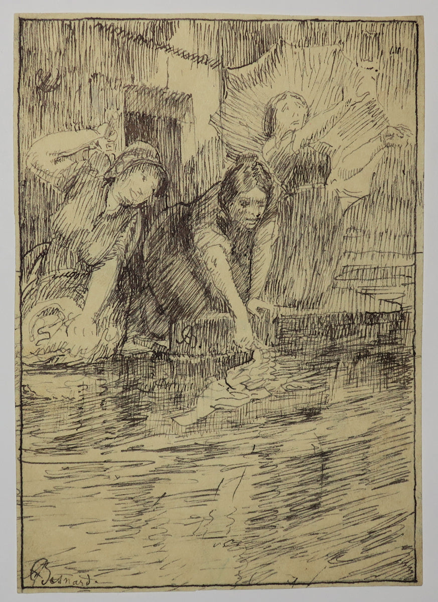 [Femmes lavant du linge].