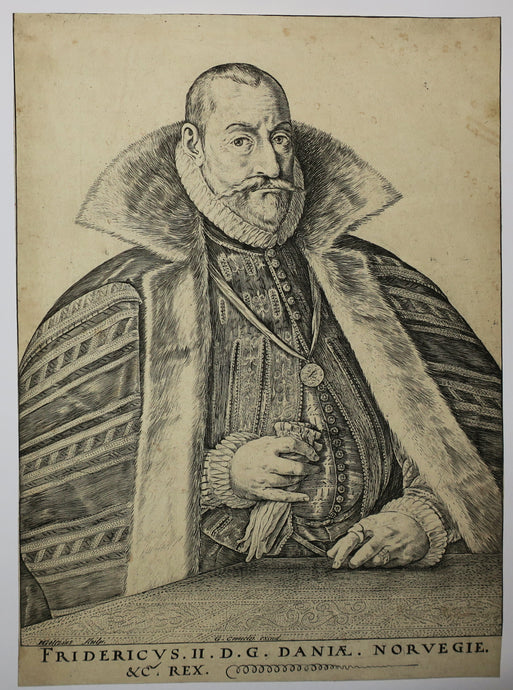 Portrait de Frederick II, Roi du Danemark et de Norvège. 