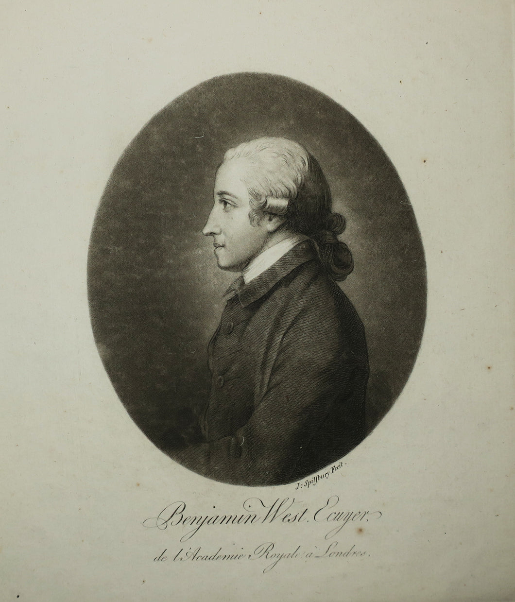 Portrait de Benjamin West, Ecuyer de l'Académie Royale à Londres.