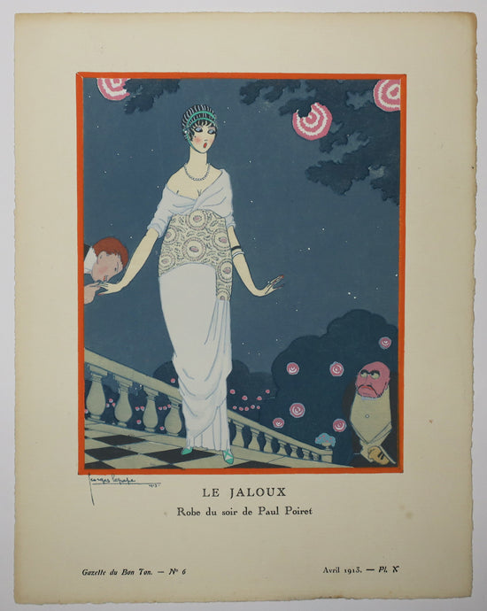 Le jaloux, Robe du soir de Paul Poiret. 