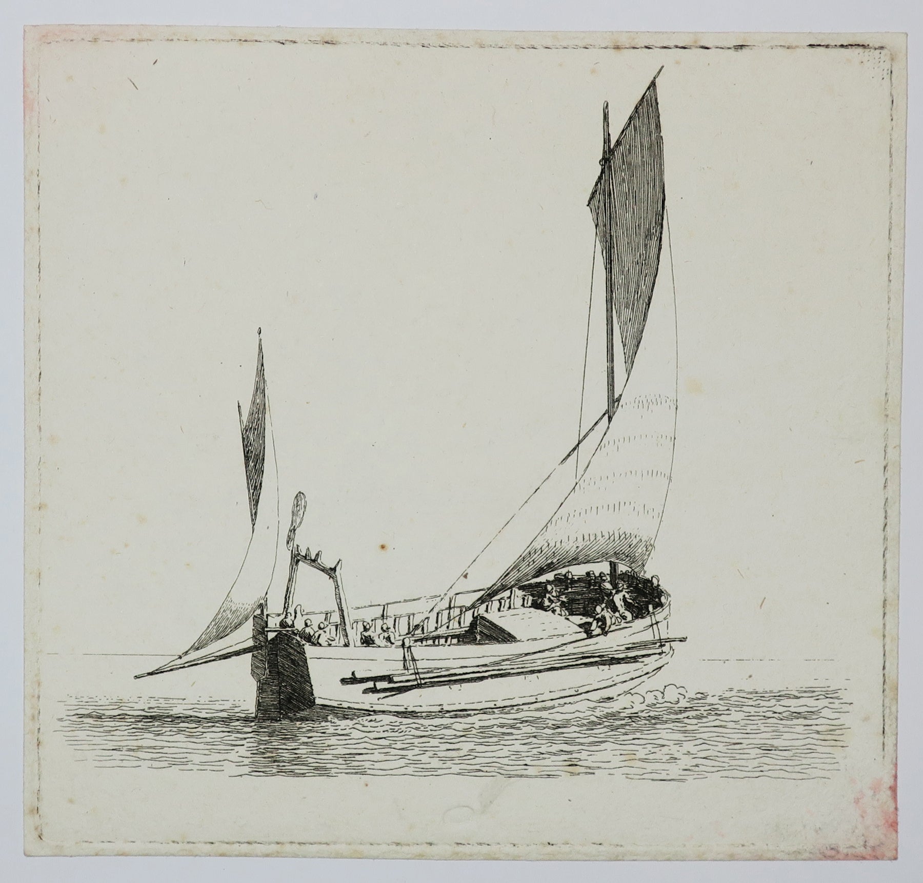 [Navire à deux mâts]. 