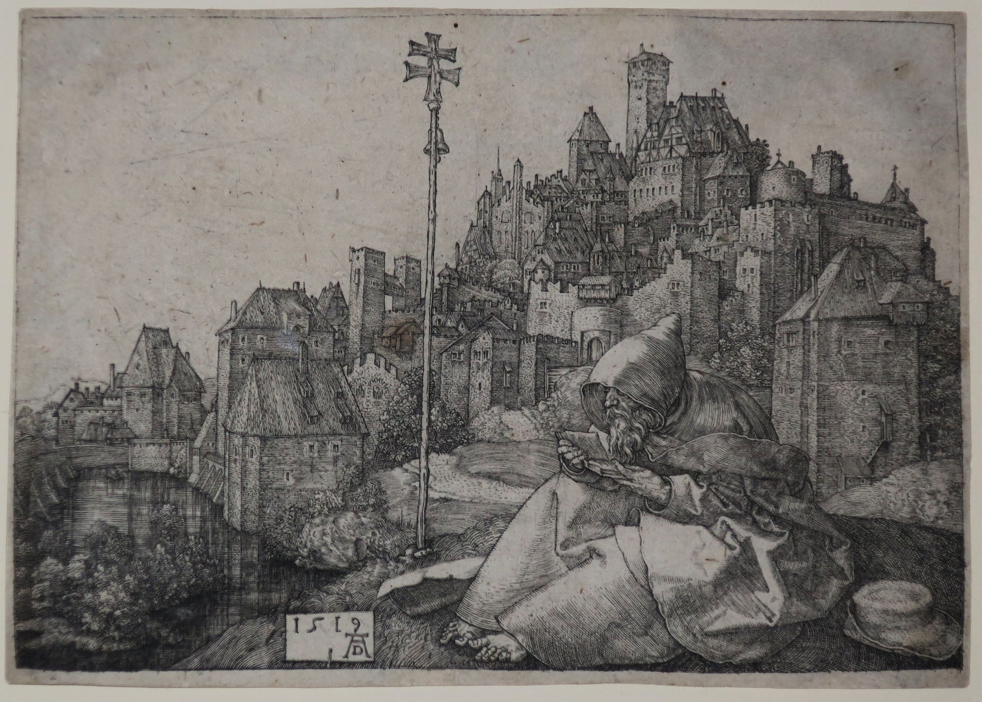 Saint Antoine lisant.