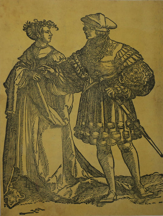 Un couple de danseurs. c.1530-
