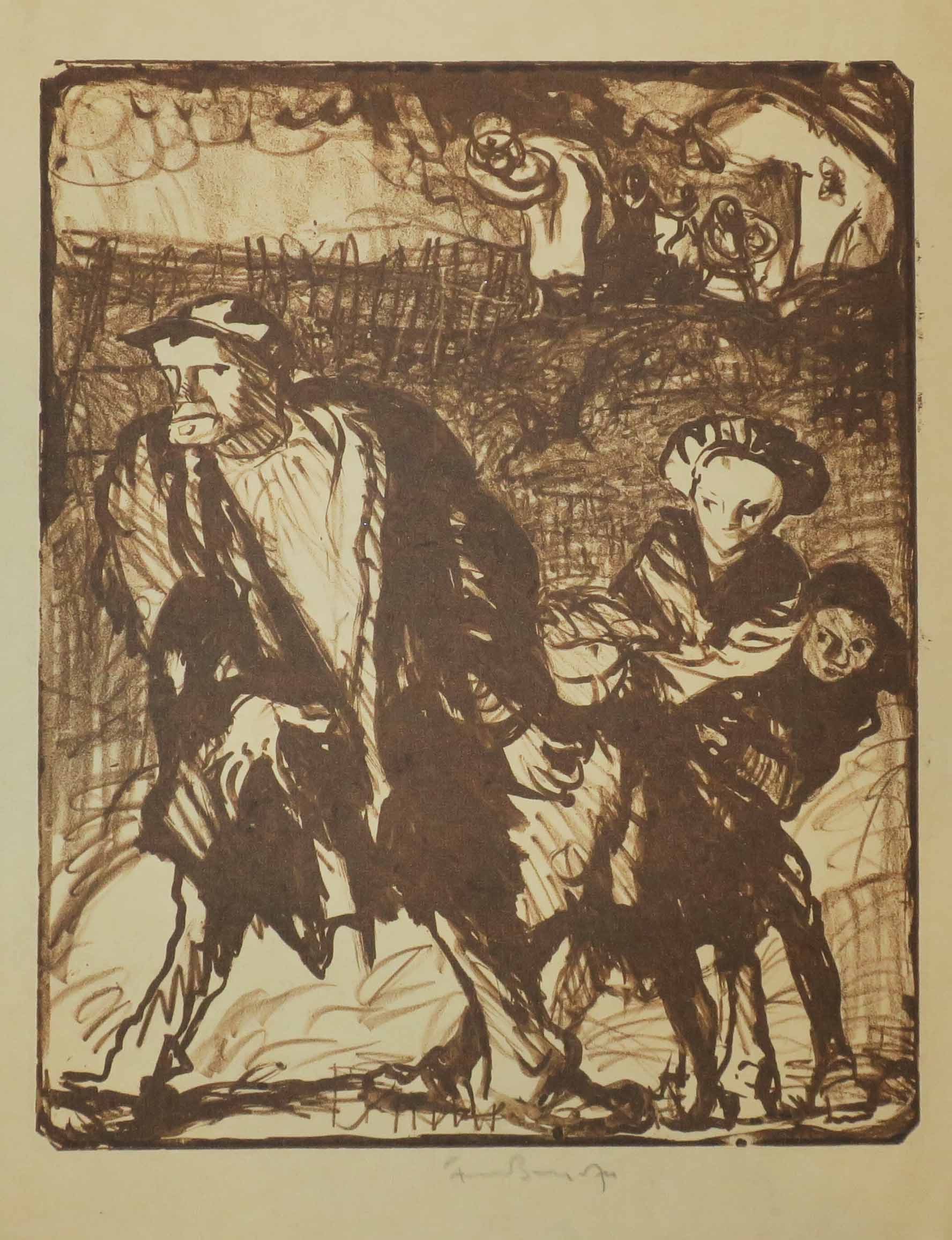 [Famille fuyant la guerre]. 