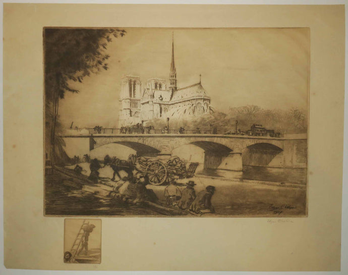 L'abside de Notre-Dame de Paris. 