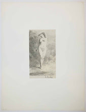 Charger l&#39;image dans la galerie, Etude de femme debout, vue de face.
