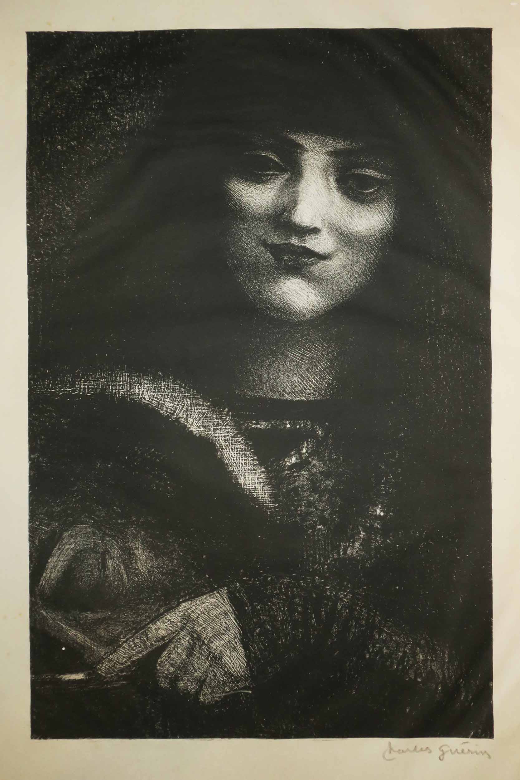 [Buste de jeune femme, de face].