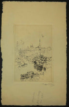 Charger l&#39;image dans la galerie, [Vue de Paris, la Gare d&#39;Orsay et la Tour Eiffel].
