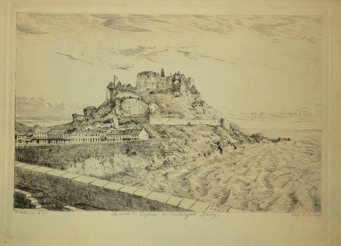 Ruines du Château de Montorgueil, à Jersey. 