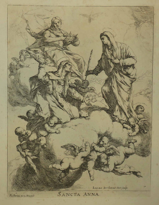 Sancta Anna (Le Christ tenant une couronne et la Vierge recevant Sainte Anne au ciel).